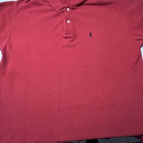 Polo Ralph Lauren Classic Men’s Casual Collared Shirt Size XXL Red Cotton - Picture 7 of 14